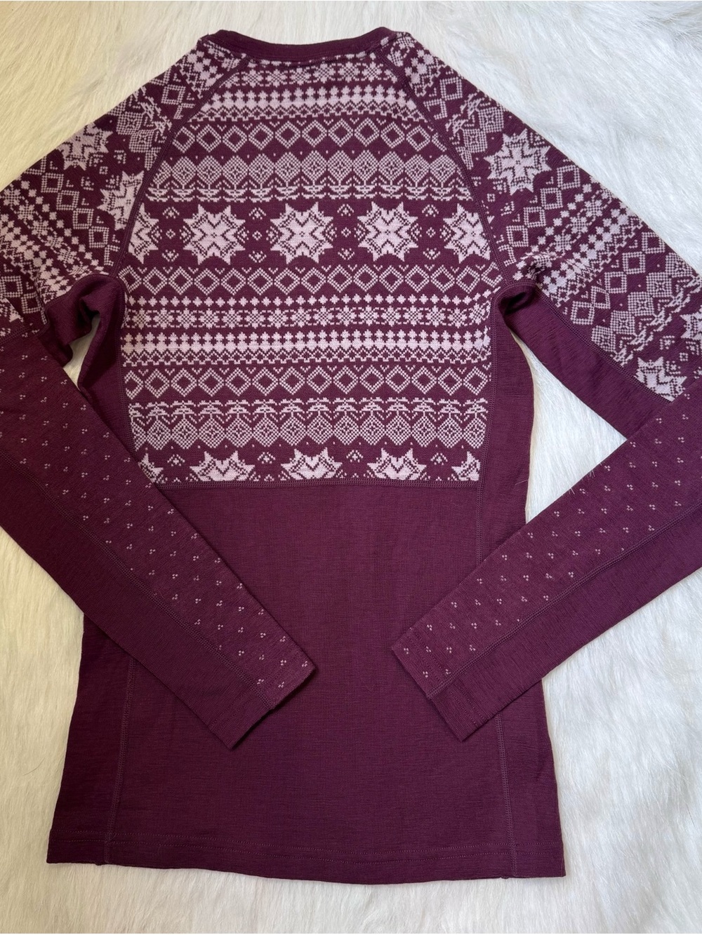 NWOT Kari Traa Anna Long Sleeve 100% Merino Wool Top 💜 - Picture 4 of 4